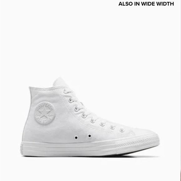 Converse Chuck Taylor White High-Top Sneakers Men’s Size 12 - Picture 1 of 6